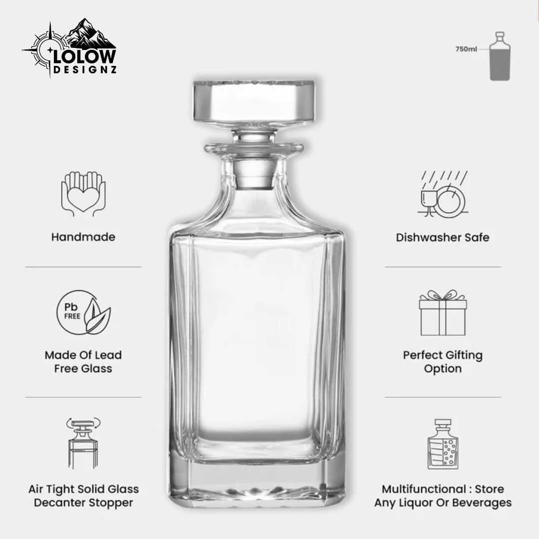 Custom Whiskey Decanter - 750ml