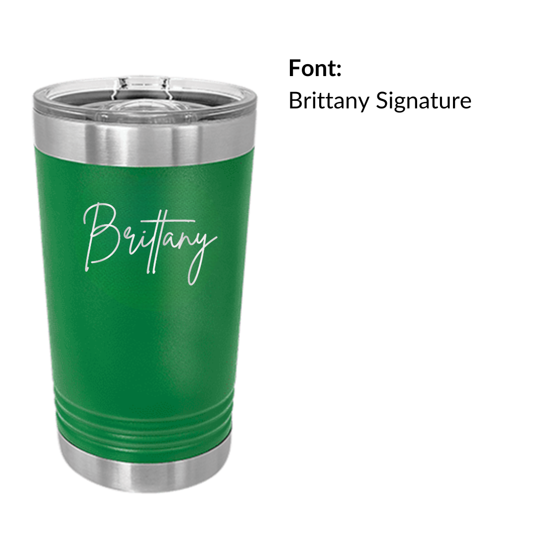 Personalized 16oz Pint Glass