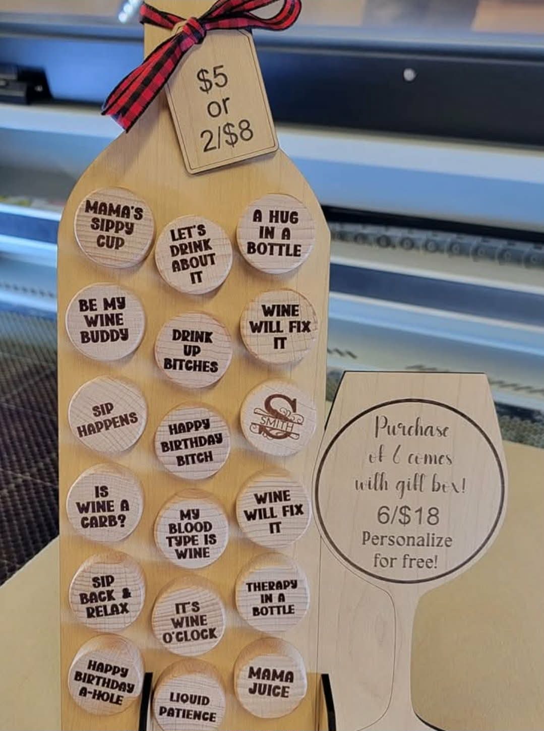 Personalized Engraved Wine Corks