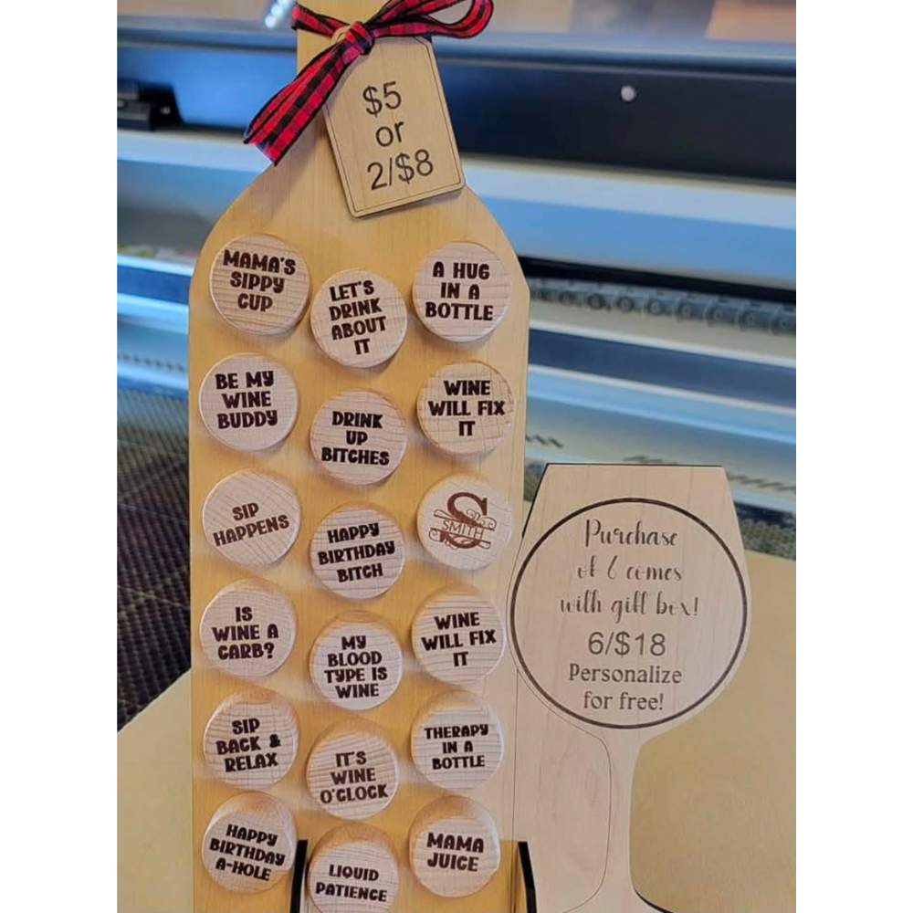 Personalized Engraved Wine Corks