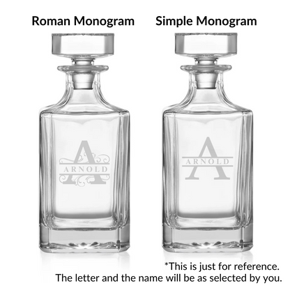 Custom Whiskey Decanter - 750ml
